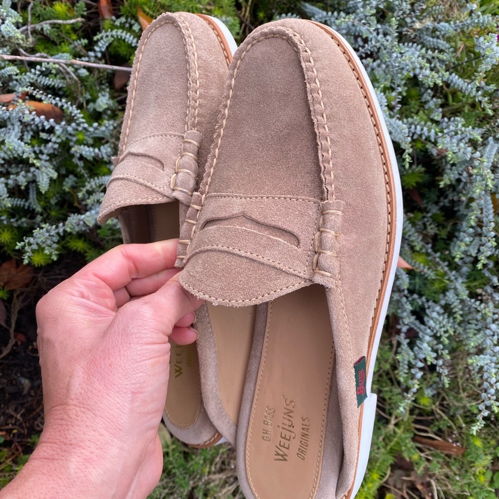 G.H. Bass & Co. Light Brown Suede Men's Slip-On weegems